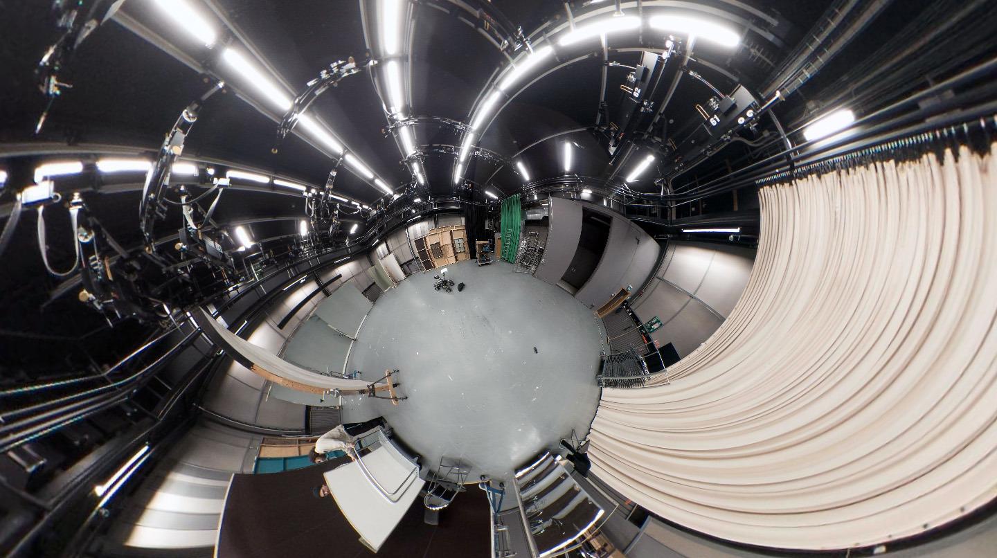 Ett panorama över filmstudion.