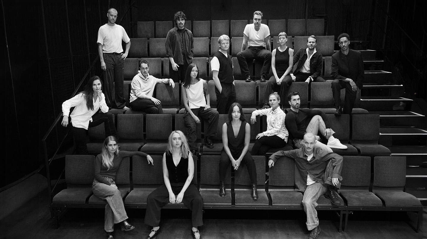 A group of students in a theatre