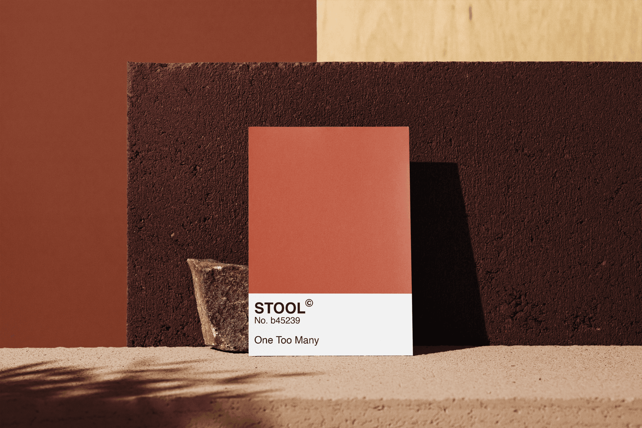 A book standing to a stone in the image 